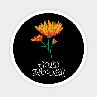 Gold Flower Magnet